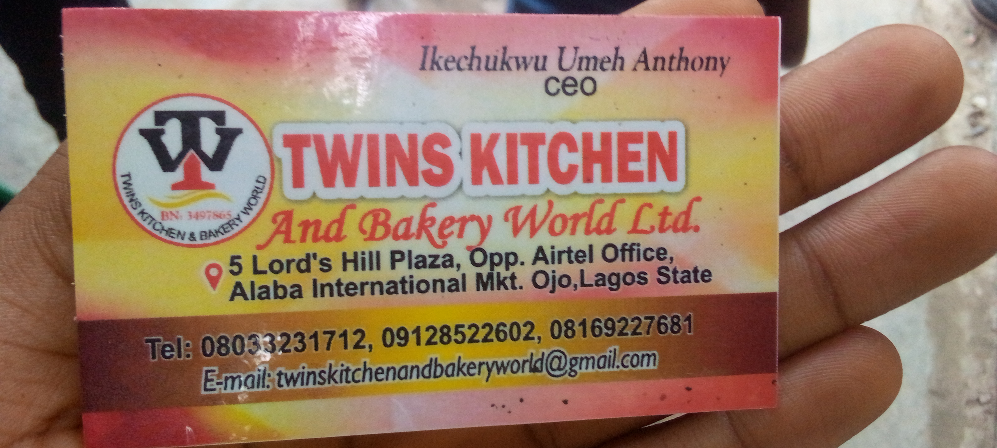Twins Kitchen and Bakery World LTD. logo