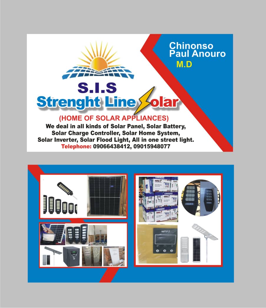 Strength Line Solar (S.I.S) logo